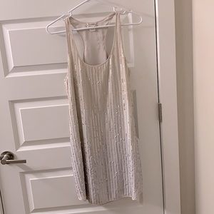 Club Monaco - beige, sequin dress